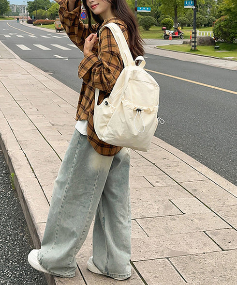 リュックサック レディース ナイロン無地 デイパック 内ポケット付き 軽い 通勤通学 カジュアル ユニセックス 背負いカバン 修学旅行 a4 アウトドア 99MHXB-001